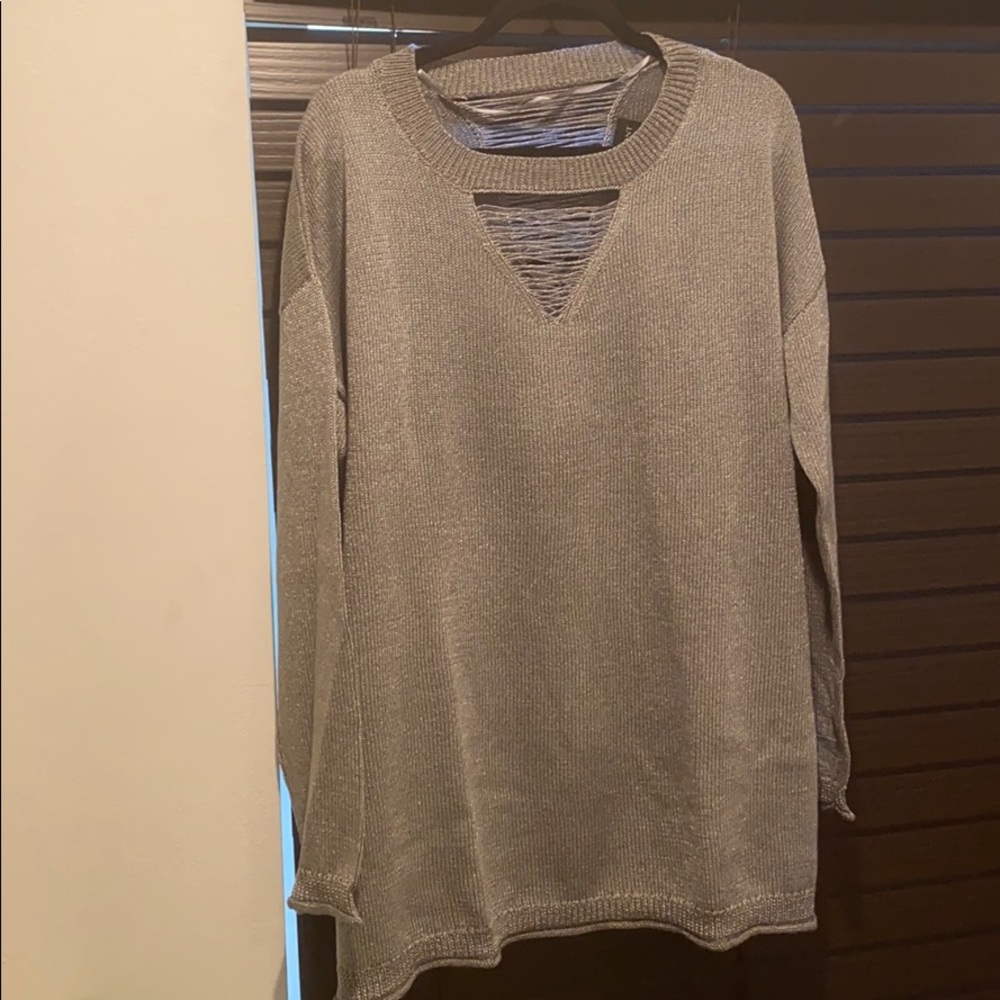 MOVING SALE Lane Bryant new silver grey tunic